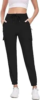 [TOIUUI] Joggers for Women Hiking Pants Lightweight Quick Dry Water Resistant Cargo Pants Athletic Travel Casual QYY24012