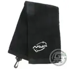 MVP Disc Sports ORBIT LOGO Tri-Fold Cotton Disc Golf Towel - BLACK