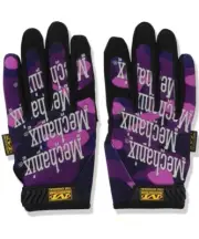 Bape x Mechanix Wear Collaboration Work Gloves COLOR CAMO Pattern Purple M size