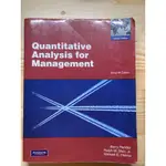 二手書 QUANTITATIVE ANALYSIS FOR MANAGEMENT-品質分析管理 第12版-原文書