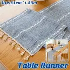 Vintage Macrame Table Runner 33x 183cm Woven Tassel Boho Dining Wedding Decor AU