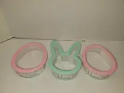 Easter Cookie Cutters 1 Bunny 2 Eggs Celebrate It Kitchen Tools Plastic