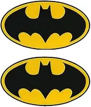 2 Pieces Bat-Man Dark Knight Logo Patch Tactical Comic Superhero Patch Funny Hook and Loop Embroidery Morale Military Emblem Patch for Jacket Backpacks Clothes Vest Uniforms Clothes