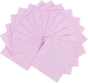 Baluue Microfiber Cloth for Jewelry Cleaner 100pcs Cleaning Cloths for Glasses Earring Necklace