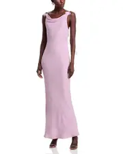 Cult Gaia Nymeria 3D Floral Open Back Gown
