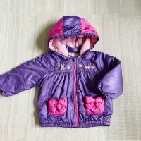 在飛比找Yahoo!奇摩拍賣優惠-寶寶童裝 專櫃baby city 紫色粉色桃紅防風鋪棉連帽蝴