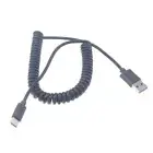 For Samsung Galaxy S23 S22 S21 Ultra USB Cable Coiled Type-C Charger Cord USB-C