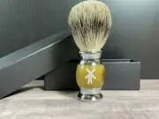 Face Lathering Shaving Brush Silver Tip Hair Barber Badger For soap cream Foam