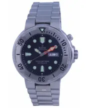 RATIO FreeDiver Black Dial Stainless Steel Quartz 1050MD93-02V 1000M Mens Watch