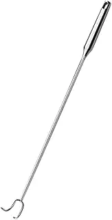 Ciieeo Braised Meat Hook Large Meat Flippers Food Turner Hooks Turning Meat Turner Hook Grill Hooks for Meat Use Meat Flipping Tool Barbecue Roasting Meat Turner Stainless Steel Silver