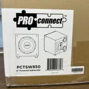 8 Inch Powered Sub Woofer Pro-Connect PCTSW850 NEW - FACTORY SEALED