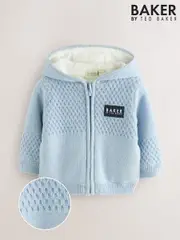 Baker by Ted Baker Blue Knitted Jacket (F16592) | $69 - $76