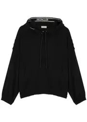 Moncler Hooded Jersey Sweatshirt - Black - 14 14