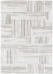 Wellington Geometric Lines Beige Rug