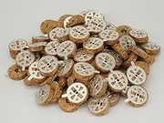 Round Cork Floats for Greek Orthodox Wicks Vigil Oil Lamps | Floating Candles | Home Altar | Prayer Corner (30)