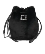 Roger Vivier Buckle Embellished Drawstring Bucket Bag One size black