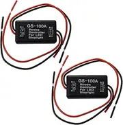 2X Flash Strobe Controller Flasher Module for LED Brake Tail Stop Light 12-16V