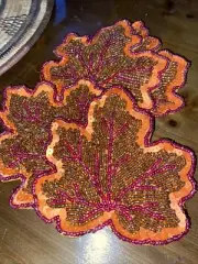 Blingy Sea Turtle Beaded Summer Coasters, Set of 4 NEW Free Shipping!