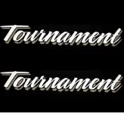 Tracker Boat Decals 58895 | Tournament White Silver 14 1/2 Inch (Pair)