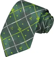 [KissTies] Shamrock Tie Mens Clover Necktie St. Patrick's Day Ties