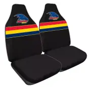84718 ADELAIDE CROWS AFL LOGO SET OF 2 FRONT CAR SEAT COVERS SIZE 60