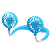 Usb Neckband Mini Neck Double Fans Wearable Mini Fan