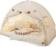 Bed Tent Floor Indoor Privacy Kids Tent on Bed Sleep Inside Drafty Room, Twin Bed Tents Blackout Space Tents Indoor Canopy Tents