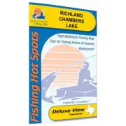 Richland Chambers Lake Fishing Map-A434