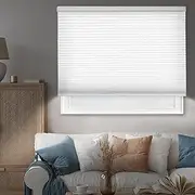 CHICOLOGY Cordless Cellular Shades Privacy Single Cell Window Blind, 31" W X 48" H, Evening Mist