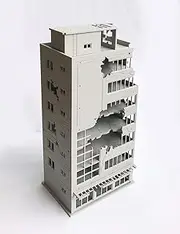 Outland Models Railway Scenery City Ruin Building Damaged Abandoned Mall N Scale