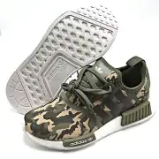 Adidas Originals NMD R1 J Olive Ultra Strata (GS) Youth shoes HQ1652 Boost Sz 7