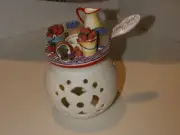 Candle Capper Kathy Hatch Collection NWT FRUITS/CREAM WITH PARTYLITE BOTTOM