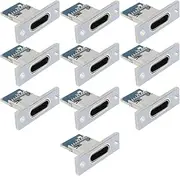 10pcs 6-Pin 5A Type-C Panel Mount Break Out Boards USB-C Panel Adapter for Computer Cases Vehicle-Mounted Equipment Industrial Control Equipment