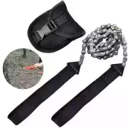 Folding Pocket Chainsaw Sportsman Hand Saw Tool For Scout Survival Gear Camping
