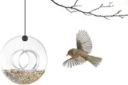 EVA SOLO | Bird Feeder | Mouth-Blown Glass – Easy to Clean | Outdoor Patio & Garden | Several Attachment Options | Drain Hole to Prevent Feed from Freezing