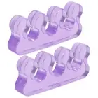 2 Pcs Toe Separator Purple Silica Gel Toe Stretchers Bunion Correctors For B FTD