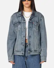 [LEVI STRAUSS AND CO] Levi Strauss And Co Denim Trucker Jacket Sky - Size S S Sky