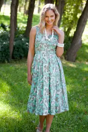 Lori Fit & Flare Dress Berry Delight--TBL-01-C-BD