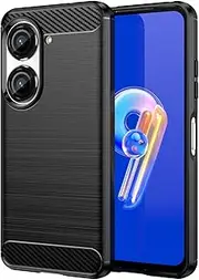 [EVUNNBC] for Zenfone 9 Case, ASUS Zenfone 9 Case, Zenfone 10 Case Flexible TPU Shock-Absorption Military Grade Drop Protection Slim Fit Phone Cover for ASUS Zenfone 9 Zenfone 10 (Black)