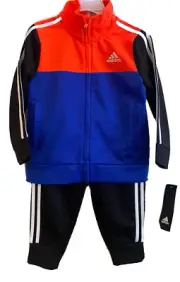 adidas colorblock Track Jacket And Pants Set, 24 Months