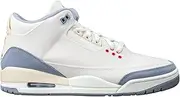 Nike Air Jordan 3 Retro Muslin Men's DH7139-100, White/Black-university Red, 7.5 US
