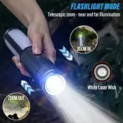 Multifunctional 2 in 1 USB Rechargeable Outdoor Camping Lantern & Flashlight