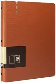 Filing Envelopes A4 File Folder with Transparent Inserts Thickened Data File Storage Book Office Supplies Plastic Folders(Orange)