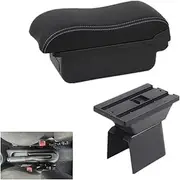 Armrest Box for Ford for Fiesta Mk5 Car Armrest Box Central Storage Box Retrofit USB Cup Holder Car