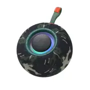 Portable Wireless Bluetooth Speakers, IPX6 Waterproof Small Shower Speaker, Loud Stereo Sound with Carry Lanyard for Outdoor (Camouflage)