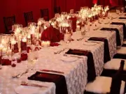 10 White Satin Ribbon Rosette Rose Table Runners 12"x108" Wedding Decorations