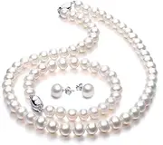 [VIKI LYNN] Pearl Necklace with Freshwater Cultured Pearls