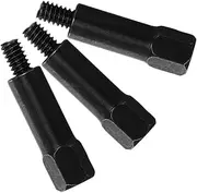 Cabilock Car Valve Cover Bolt Kit 3pcs Chrome Automatic Valve Cover Screws Engine Bolt Set Nuts