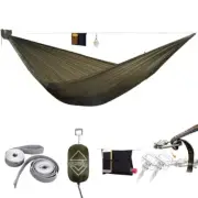 Camping Hammock, Ultralight 11' * 55" Od Green-11' With Ultralight Tree Straps