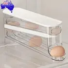 2 Tier Refrigerator Egg Storage Box Space-saving Egg Dispenser for Refrigerator